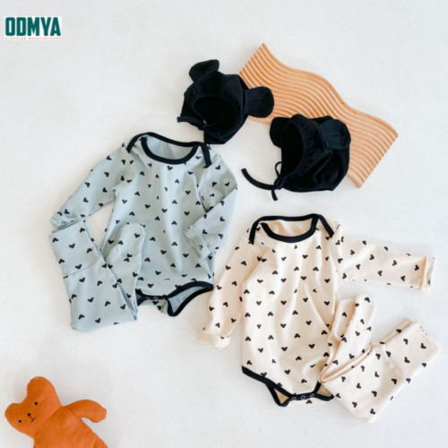 Autumn Baby Cotton Crawling Clothes Long Pants Set