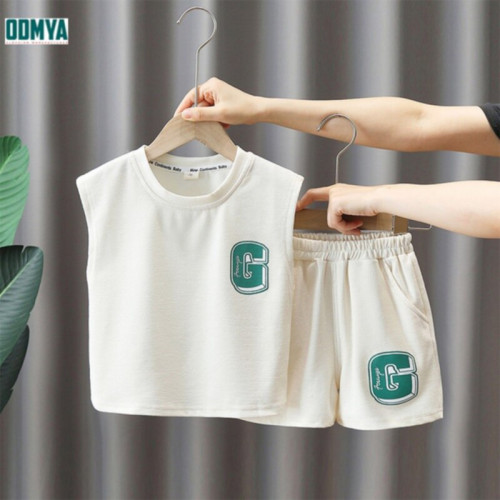 Summer Boys' Tank Top Shorts Sports Set