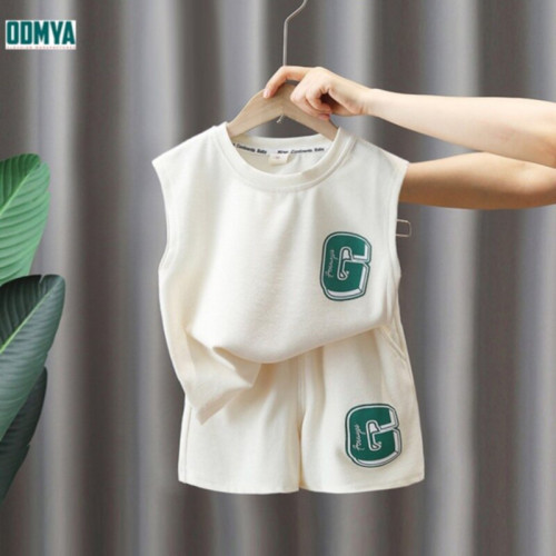 Summer Boys' Tank Top Shorts Sports Set