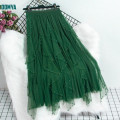 Spring And Autumn High Waist Beaded Mesh Skirt Supplier