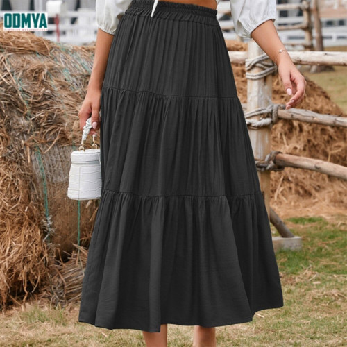 Spring and Autumn Leisure Loose Bottom Long Dress