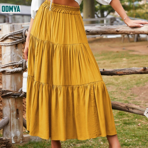 Spring and Autumn Leisure Loose Bottom Long Dress