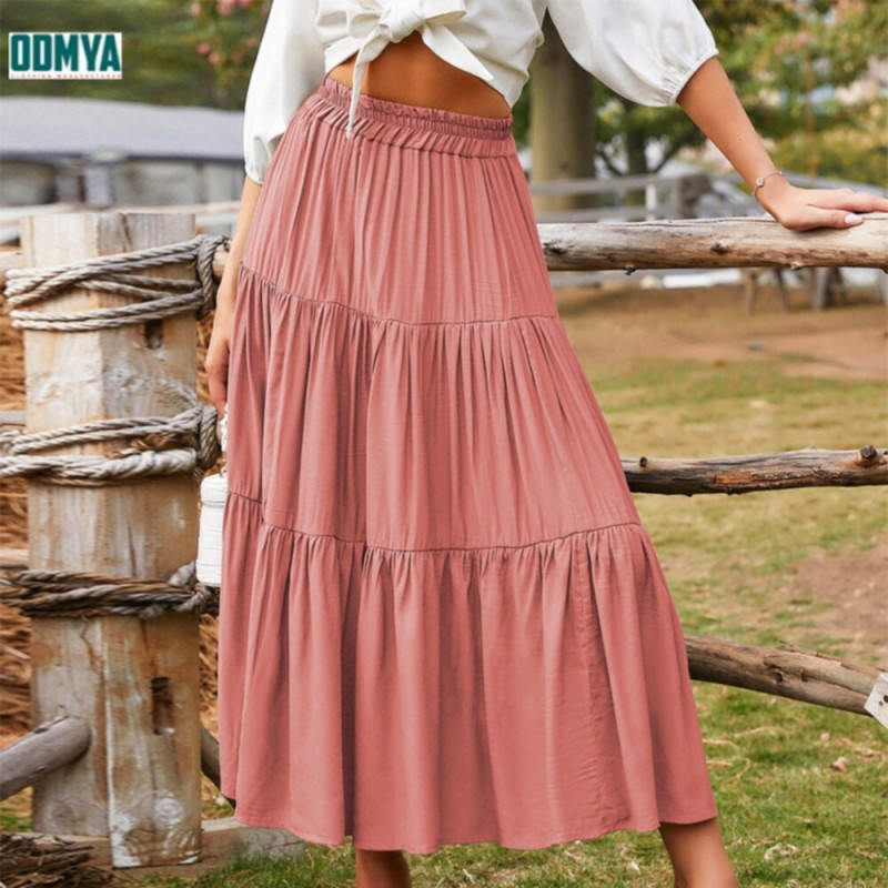 Spring And Autumn Leisure Loose Bottom Long Dress Supplier