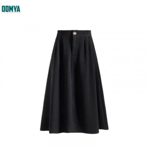 Autumn and Winter Thickened High Waist A-line Skirt