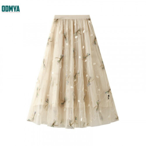 New three-dimensional embroidery mesh fashion skirt
