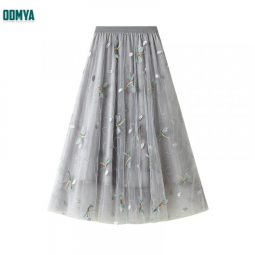New three-dimensional embroidery mesh fashion skirt