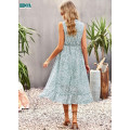 Summer New Sleeveless V-Neck Printed Dress Supplier