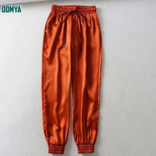 Slip Handfeel Loose High Waist Sports Women Pants