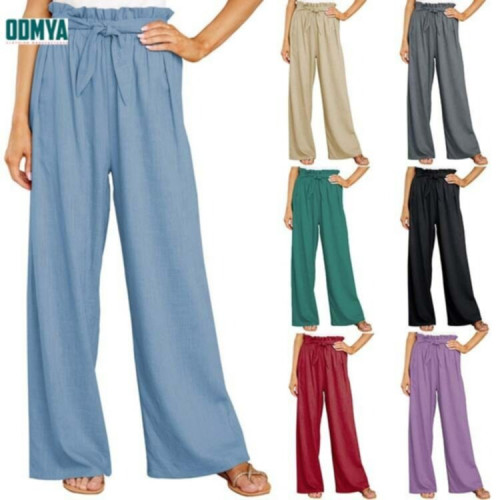 Summer loose colorful leisure pants soft handfeel pants