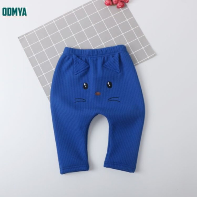 Children's Plush Embroidered Leggings Cotton Soft Pants Supplier