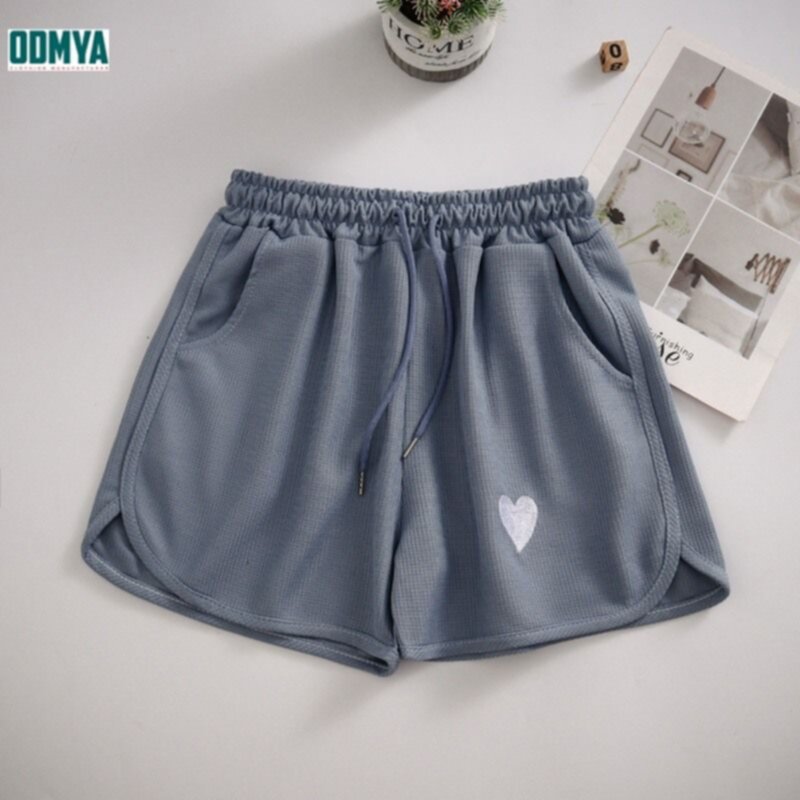 Cute Heart Embroidery Pattern Shorts Soft Sports Shorts Supplier