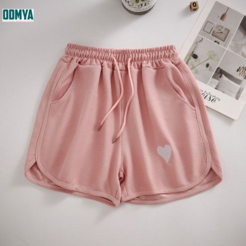 Cute Heart Embroidery Pattern Shorts Soft Sports Shorts Supplier