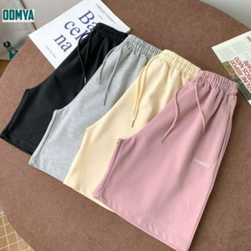 Summer High Waist Loose Casual Sports Lady Shorts