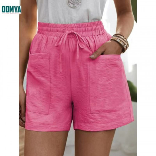 Summer New High Waist Rich Color Loose Shorts