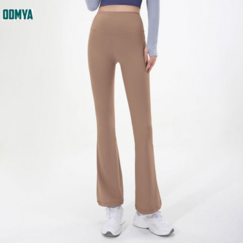 New elastic high waist micro flare pants