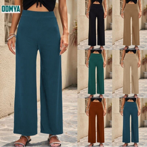 Solid color stretch outdoor loose casual pants
