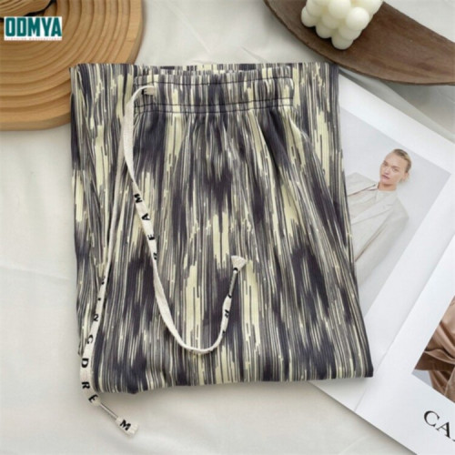 Summer Ice Thread Tie Dyed Loose Relaxed Pants