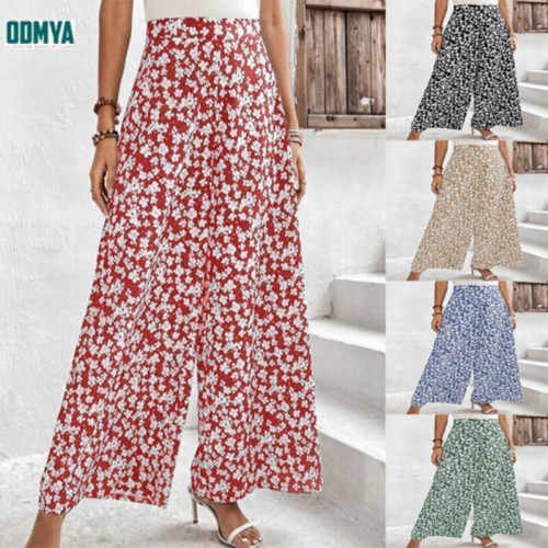 New floral loose fitting women's casual pants