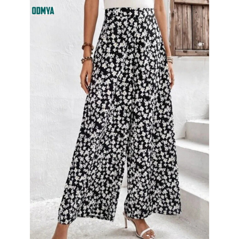 New Floral Loose Fitting Women's Casual Pants Supplier