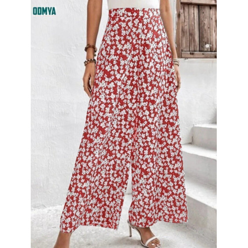 New floral loose fitting women's casual pants