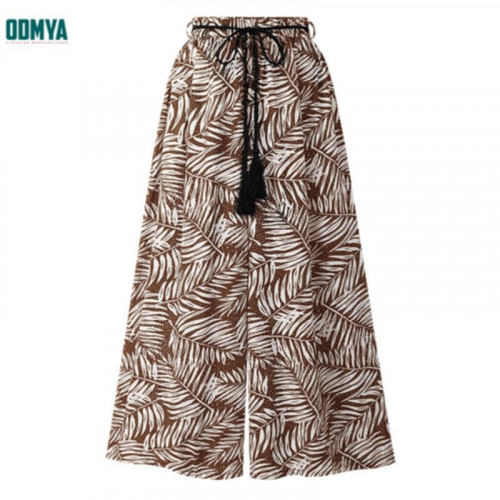 Printed wide leg pants for women's summer Beachwear