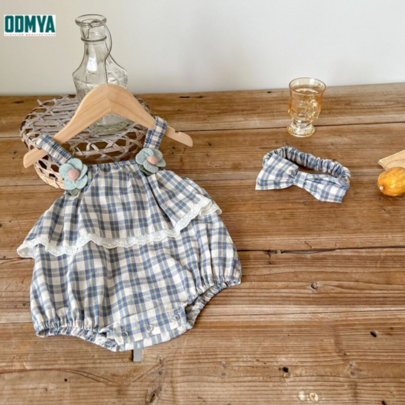 Summer Thin Baby Girl Sling Lace Jumpsuit Supplier