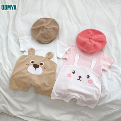 Summer cute cartoon short sleeved climbing suit