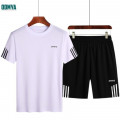 Summer Short-Sleeved Striped Tracksuit Men′S Sport Suit Supplier