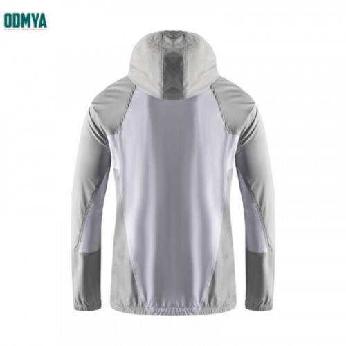 Men's Hooded Colorblock Jacket Outdoor Fishing Suit