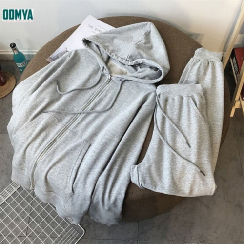 Spring and autumn thin loose zipper sports suit