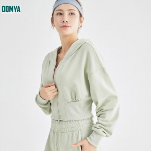 Spring and Autumn New Zip Hooded Coat