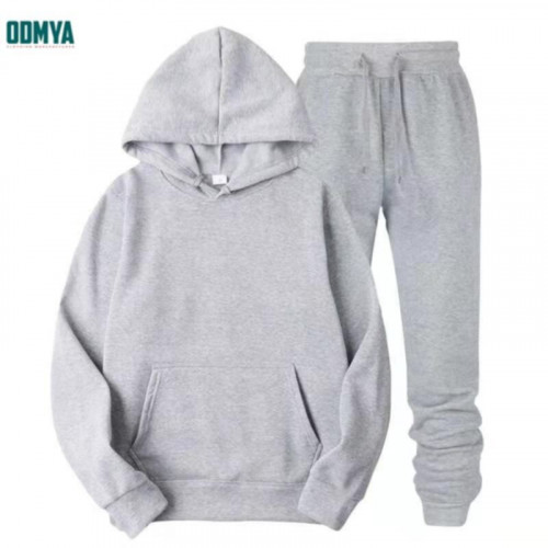 Custom fleece hooded sportswear set