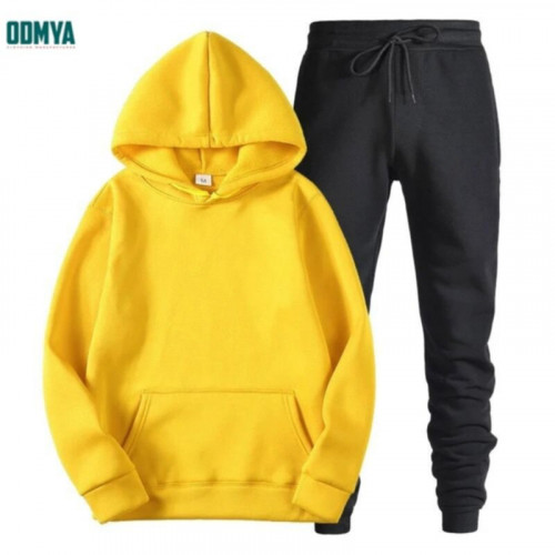 Custom fleece hooded sportswear set