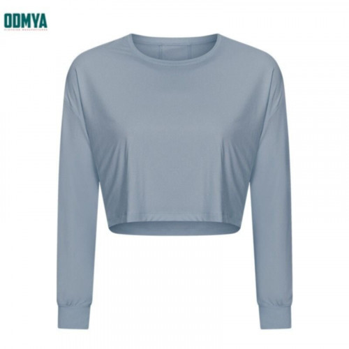 Loose quick-drying sports women's long sleeve tops