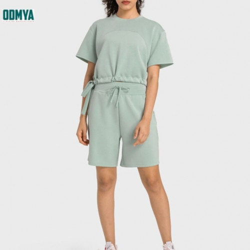 Soft short-sleeved loose casual sports suit