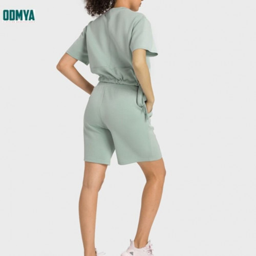 Soft short-sleeved loose casual sports suit