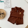 Children's Polo Collar Vest And Shorts Sports Suit Supplier