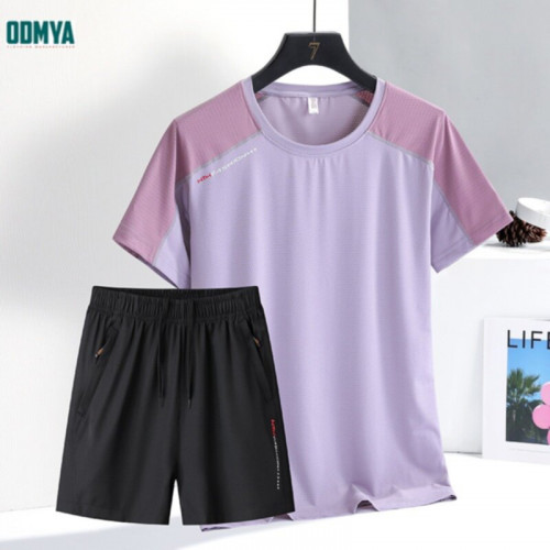 Breathable thin women's T-shirt sports suit