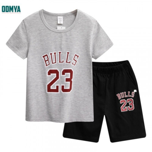 Letter printing suit kids casual sports suit