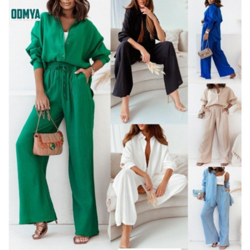 Fashionable new autumn/winter loose fitting shirt and pants set