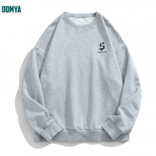 Spring and Autumn Embroidery Drop Shoulder Sleeves Loose Sweater