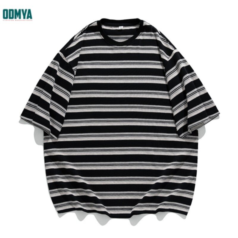 Teenage Trend Striped Printed Round Neck T-Shirt Supplier