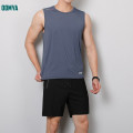 Summer Men's Ice Silk Tank Top And Short Sportsuit Supplier