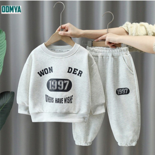 Spring and Autumn Children's Long Sleeve Pants Sweater Set