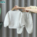 Spring And Autumn Children's Long Sleeve Pants Sweater Set Supplier