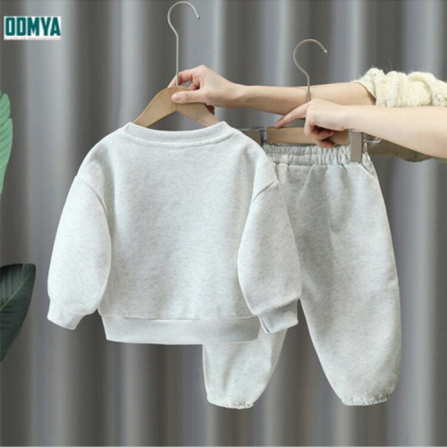 Spring and Autumn Children's Long Sleeve Pants Sweater Set