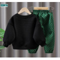 Children's Embroidered Teddy Bear Sweater Set Sports Suit Supplier