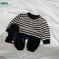 Children's Striped Pullover Sweatshirt Set Sportswear Set Supplier