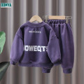 Off White Children's Casual Sports Sweater Suit Supplier