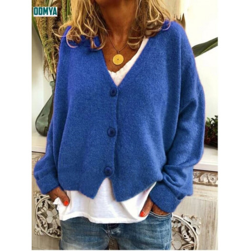 Thicker Knitted Cardigan Rich Color Women Knitwear